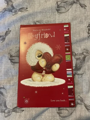 £1 • Buy Fizzy Moon Wonderful Boyfriend Christmas Card