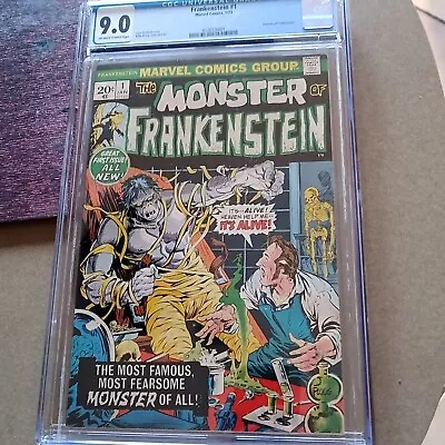 Monster Of Frankenstein #1 CGC 9.0 VF/NM OW/W Marvel 1973 Mike Ploog Cover & Art • $146.32
