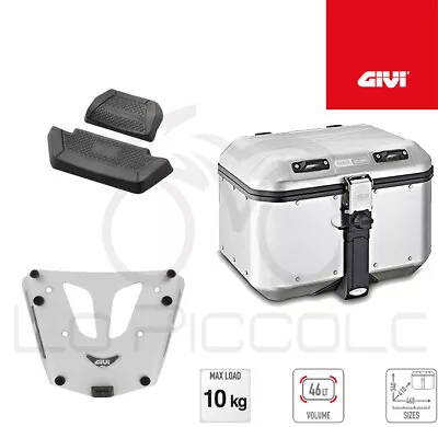 GIVI Suitcase Aluminum DLM46A+ Plate+Back BMW R 1200 Rt 2013 • $477.60