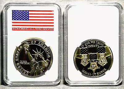 US Military Challenge Coin  MEDAL OF HONOR  ARMY-NAVY- AIR FORCE IN STOCK! • $15.65