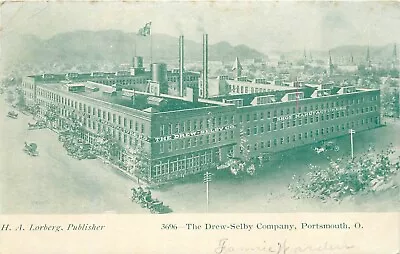 C1905 The Drew-Selby Company Shoe Factory Portsmouth Ohio Postcard • $9.99