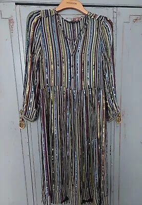 Ladies ZARA RAINBOW Sequinned Dress Size Meduim • £24.99