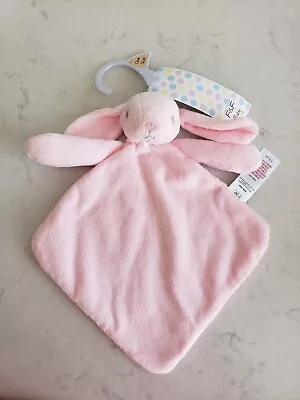 NEW Tesco F&F Pink Bunny Rabbit Soft Toy Baby Comforter Soother Blankie • £12