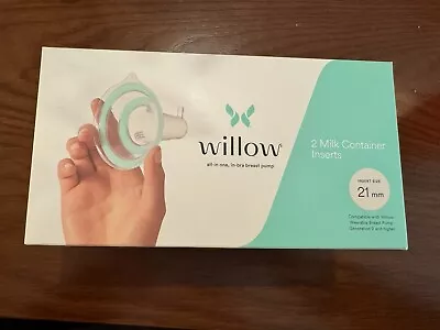 Willow Generation 2 And Higher Pump Milk Container Inserts 21mm • $19.99