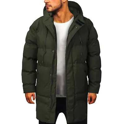 Men’s Thickened Down Hooded Jacket Winter Warm Down Coat Puffer Jacket Parkas • $120.40