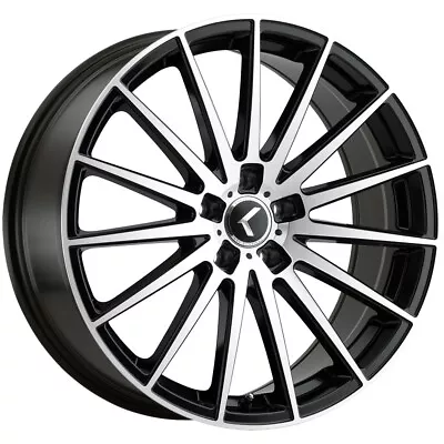 Kraze KR191 Stunna 22x8.5 5x4.5  +38mm Black/Machined Wheel Rim 22  Inch • $255.99