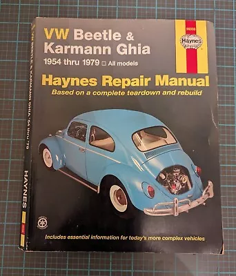 Haynes VW Beetle & Karmann Ghia '54-'79 Repair Manual 96008 Volkswagen + Bonus • $20