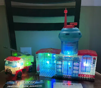 $12 • Buy Cra-Z-Art  Lite Brix 🌟 Lite Up Fire Station All Pieces, Instruction Manual
