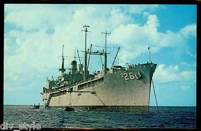  USS Shenandoah AD-26 Postcard  US Navy Warship Destroyer Tender (card 2 Of 2) • $5.85