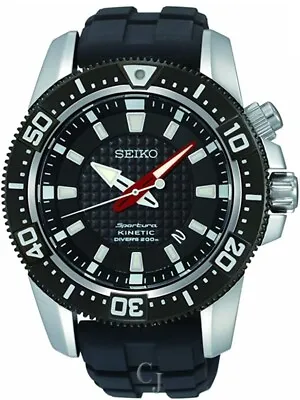 Seiko Sportura Quartz Black Dial Watch Ska513 • $510