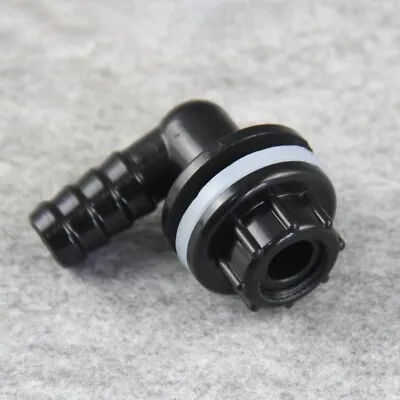 Elbow Connector Plastic Black High Quality Water Tank Outlet Connector • £4.28