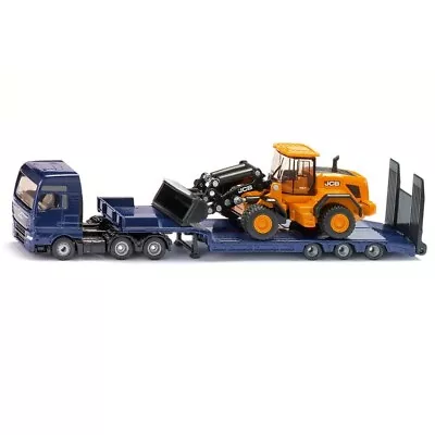£33.89 • Buy Truck Man With Semi-Trailer Low Loader And Loader Jcb 1/87 - SIKU 1790