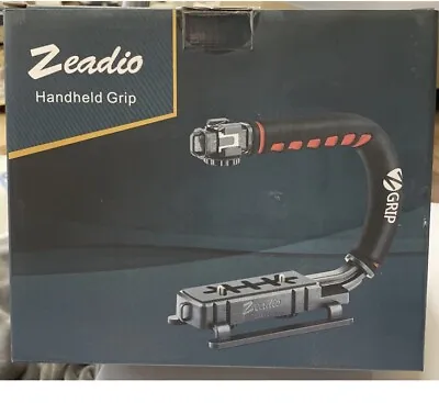 Zeadio Camera Smartphone Stabilizer Foldable Handle Grip Handheld Video Rig Co • £10