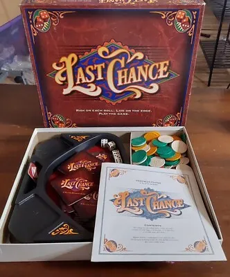 $35 • Buy Last Chance Board Game Milton Bradley 1995 Vintage Complete Dice Game