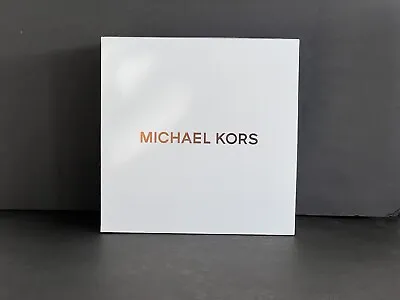 Michael Kors Gift Box Container Empty 8 X8 X 4 Gold Lettering  New • $20