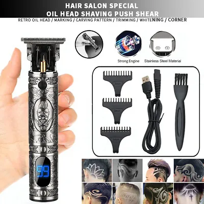 Rechargeable Cordless Electric Outline Hair Clipper Trimmer Beard Shaver • $10.99