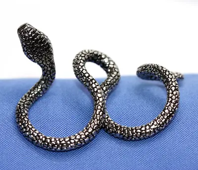 Silver Tone Double Two 2 Finger Snake Ring Sizes 6.5 And 5.5 • $13.99