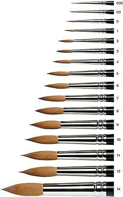 Winsor & Newton Series 7 Kolinsky Sable Watercolour Brushes Artists Brush Art  • £159.99