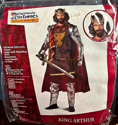 King Arthur Costume Adult Large Medieval Knight Warrior Renaissance Cosplay • $50