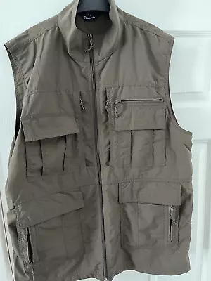 Peter Storm Utility Khaki Vest Gilet Fishing Hunting Safari Men’s Size L • £19.99