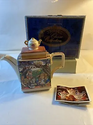 Vintage Alice In Wonderland James Sadler Teapot Mad Hatter Tea Party L • $79.99
