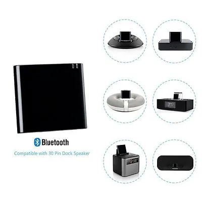 $22.38 • Buy Bluetooth A2DP Music Receiver Stereo Adapter For IPod IPhone 4S 3GS Dock Speaker