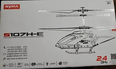 Syma S107H-E Red 3.5CH 2.4 GHz Hover Function Remote Control Helicopter. Sealed! • $29.90