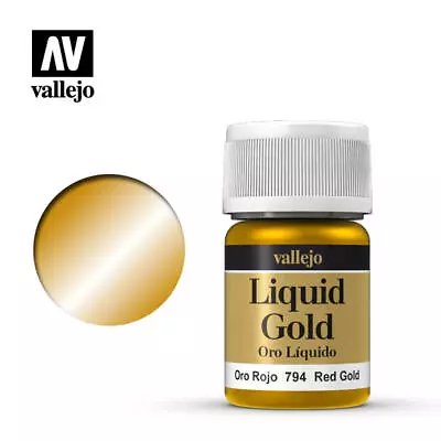 Vallejo – Liquid Gold - (Singles All Colours Full Range) 35ml Jars • £7.95