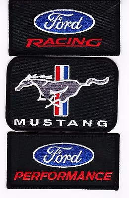 Ford Racing Mustang Performance Sew/iron On Patch Combo Embroidered Shelby Gt  • $19.99