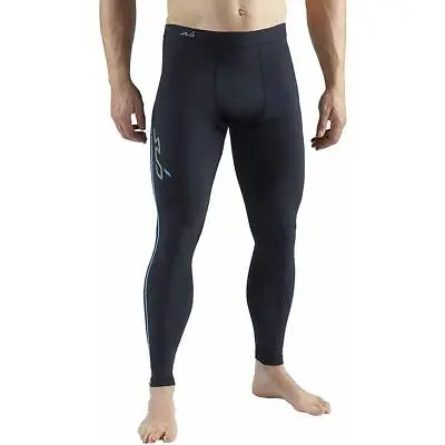 Sub Sports Mens Base Layer Tights Black Thermal Fitted Semi Compression Fitness • £16.90