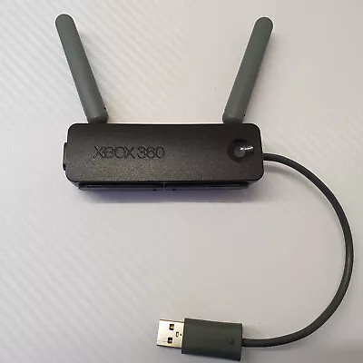 Genuine Microsoft Xbox 360 WiFi Dongle Wireless N Networking Adapter Black #3943 • £17.99