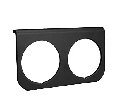 AutoMeter 2237 Double Gauge Mounting Panel Dual 2-1/16  Black Aluminum Universal • $31.95