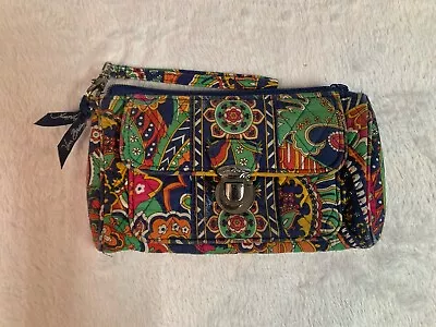 Vera Bradley Wristlet - Wallet Push-lock -Ventian Paisley • $10