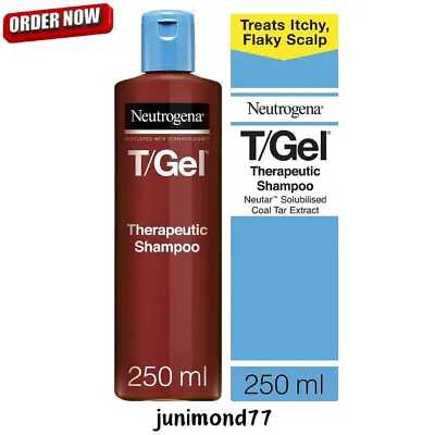 Neutrogena T/Gel Therapeutic Shampoo Treatment Itchy Scalp & Dandruff 250 ML -UK • £10.99