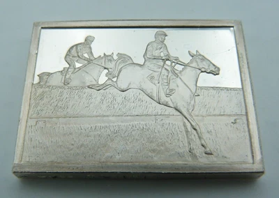 £24.97 • Buy Hallmarked Solid Silver Horse Racing Ingot - Hound Military Gold Cup Sandown