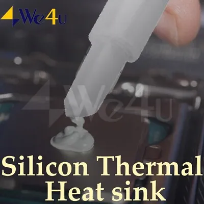 Silicon Thermal Heat Sink Compound Cooling Paste Grease PC CPU Processor Syringe • £2.33