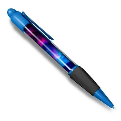 Blue Ballpoint Pen - Pink Blue Smoke Art Vape Ink Office Gift #14299 • £4.99