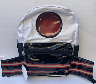 Space Rockets Backpack Wonder Nation Boys Life Black White Red New • $22.90