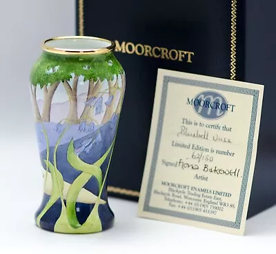 MOORCROFT ENAMEL  Blue Bells Ltd Edition 62/150 By Emma Bossons • $371.70