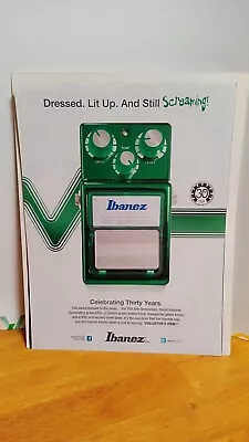 Ibanez Ts9 30th Anniversary Overdrive. Guitar Print Ad 11 X 8.5  B4 • $5.56