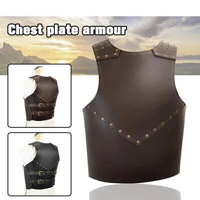 Medieval Warrior PU Leather Chest ArmorCosplay Costume Armor Chest Vest • $34.77
