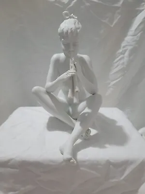 Kaiser -  Nude Flute Player  Porcelain Bisque Statue - #385 • $40