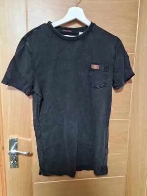 £6 • Buy Mens Boys Superdry + Plus LA Premium Pocket Tee T Shirt Dark Grey Top - Small