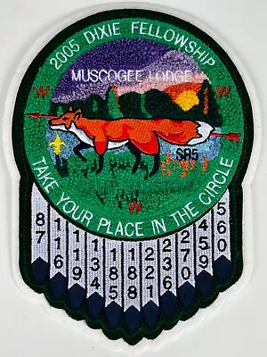 Oa 2005 Dixie Fellowship Chenille Patchmuscogee Lodge 221 Host Section Sr5new • $19.95