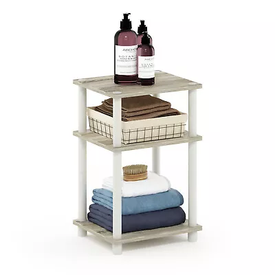 Sonoma Oak White Just 3-Tier Turn-N-Tube End Table 1-Pack 22.8 H X13.4 W X11.5 D • $20.06