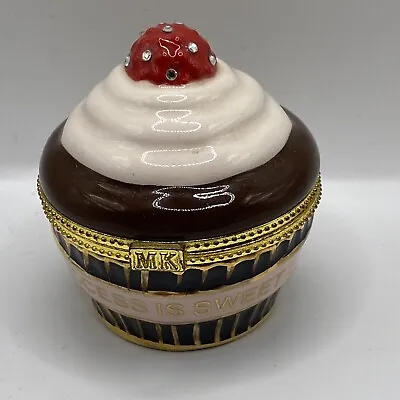 Mary Kay Success Is Sweet Cupcake Ceramic Trinket Box T3 • $15