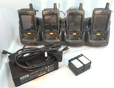 $349.99 • Buy LOT Of (4) Symbol Motorola MC7095-PKCDJQHA8WR Wireless Barcode Scanner WiFi MC70