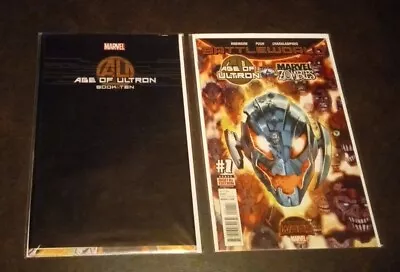 Age Of Ultron Vs. Marvel Zombies #1 A Secret Wars Battleworld + AoU Book Ten Lot • $6.95