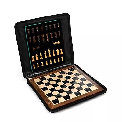 13  Luxury Magnetic Chess Set  With Leather Bag • £141.47