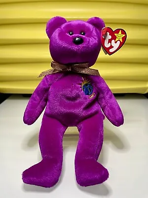TY Beanie Baby Millennium *Millenium* Bear (1999Retired) With Tag Errors • $35